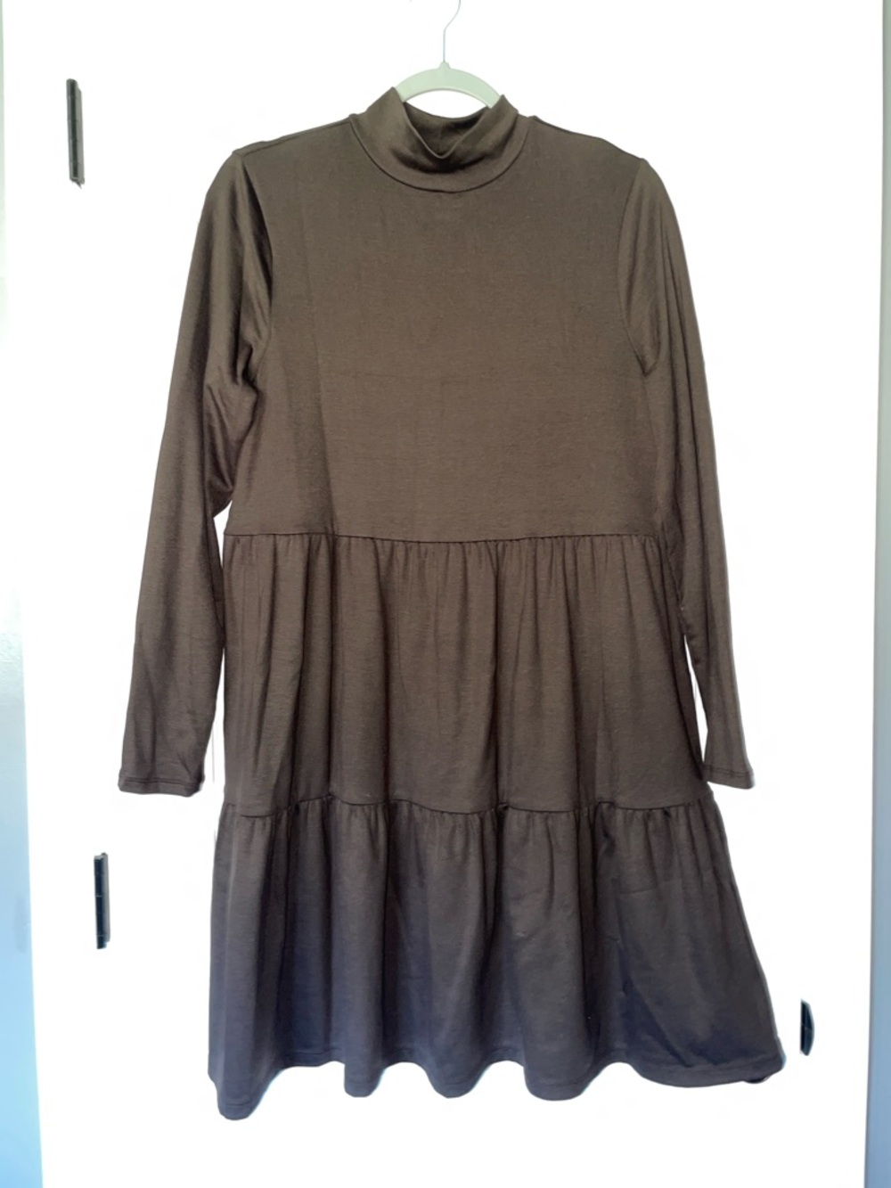 GAP Modern Mock Neck Dress - Chocolate Brown